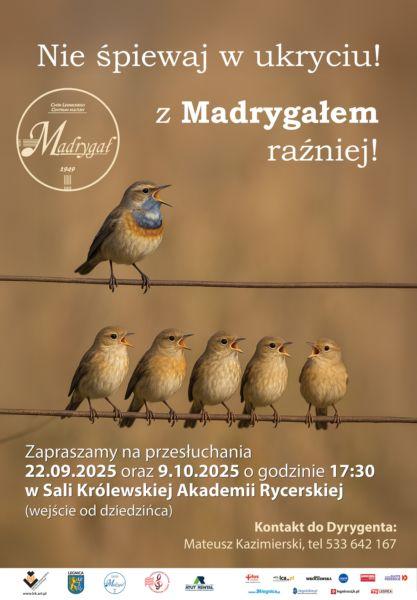 Ruszył nabór do Chóru Madrygał! Zespół zaprasza nowych kandydatów