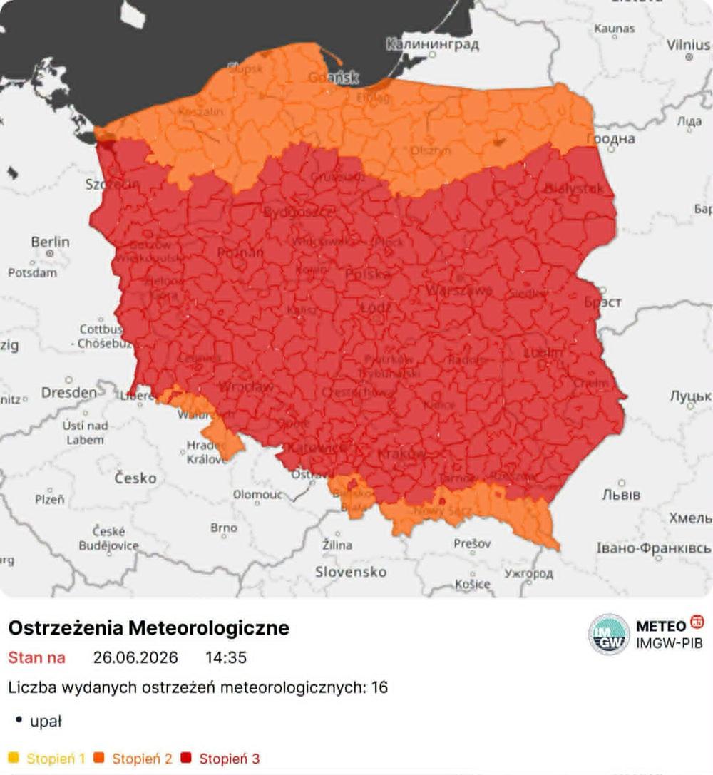 Najwyższy stopień 3 na Dolnym Śląsku! IMGW podniosło poziom ostrzeżenia przed upałem 