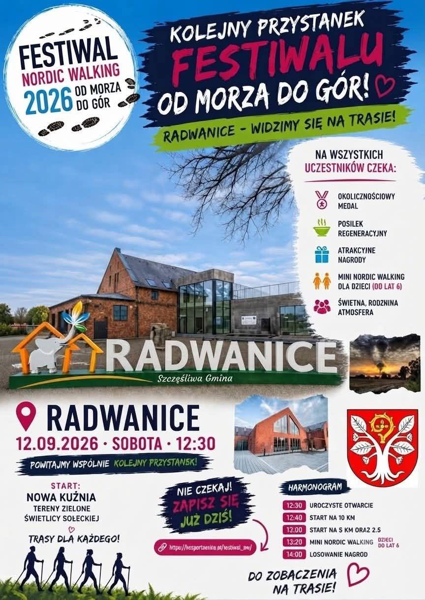 Kijki w dłoń! Nowa Kuźnia zamieni się w centrum Festiwali Nordic Walking
