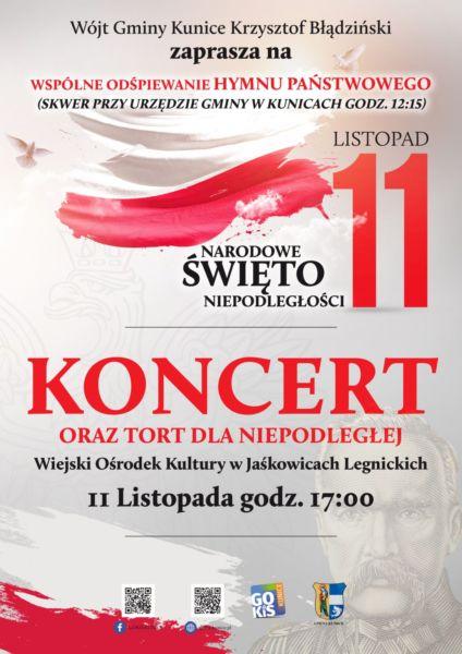 Kunice świętują 107. Rocznicę Odzyskania Niepodległości