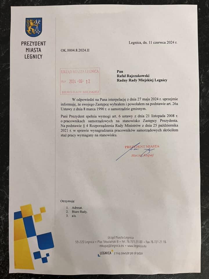 Radny Rajczakowski pytał, prezydent Kupaj odpowiedział w stylu: 