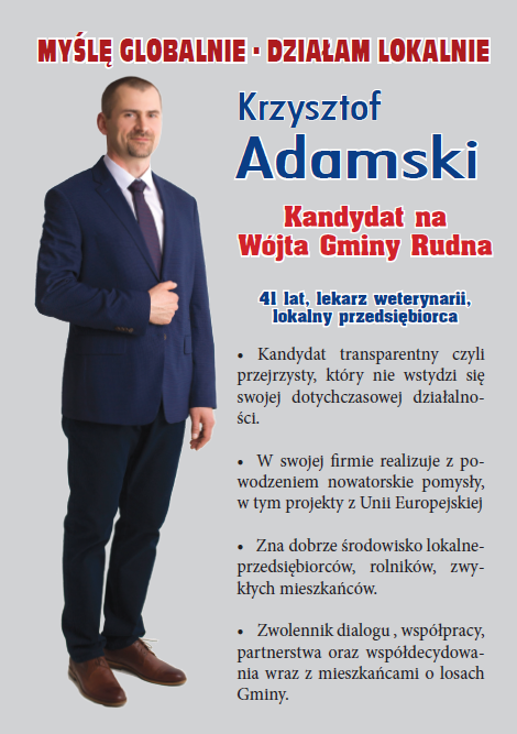 K. Adamski czwartym kandydatem na wójta gminy