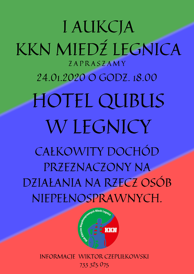 1. Aukcja KKN Miedź Legnica. Warto być w Qubusie