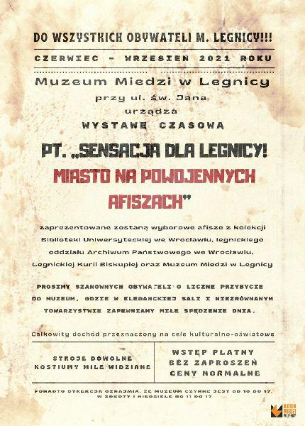 Legnica na powojennych afiszach. Niecodzienna wystawa Muzeum Miedzi