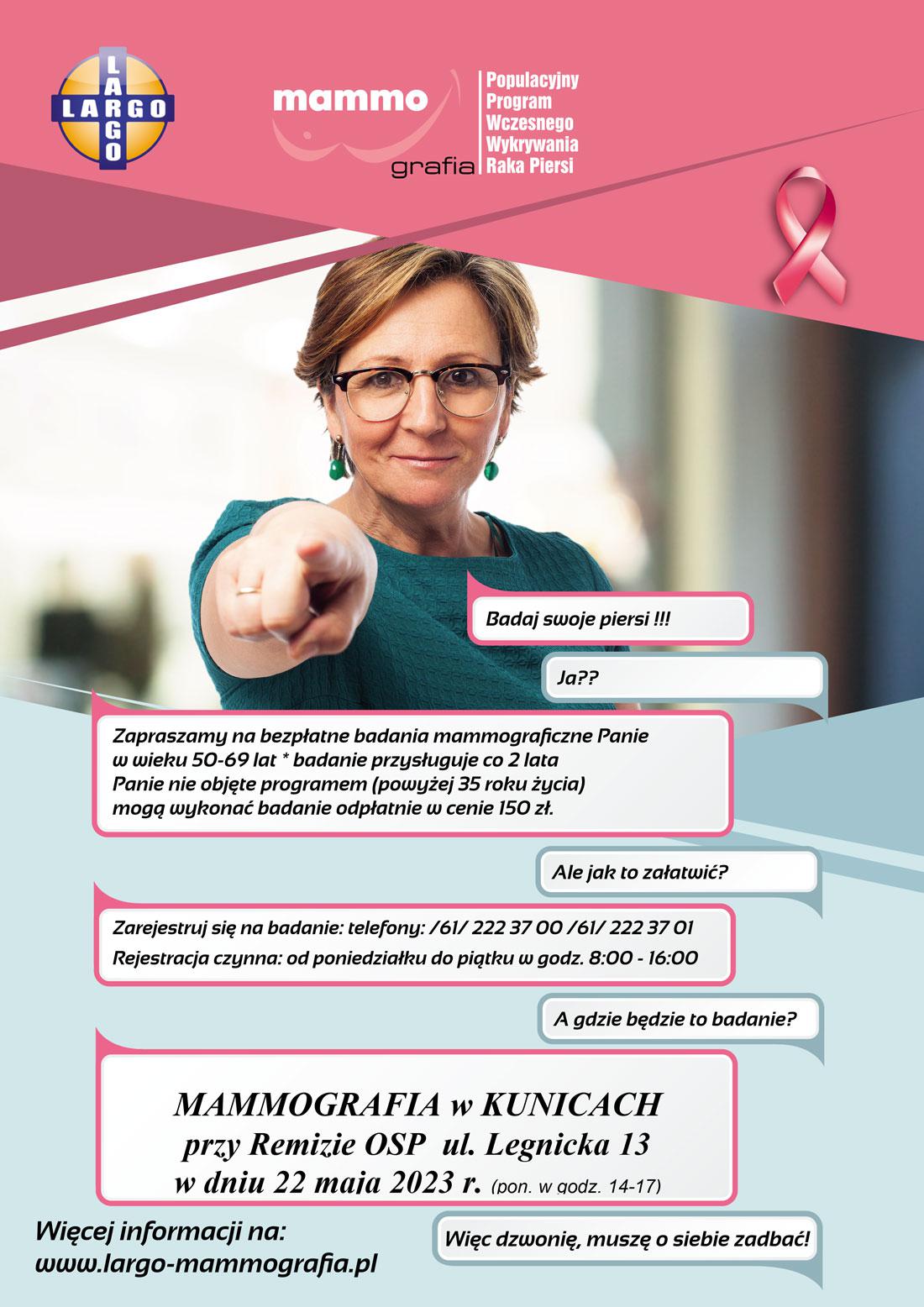 Bezpłatna mammografia w Jaworze