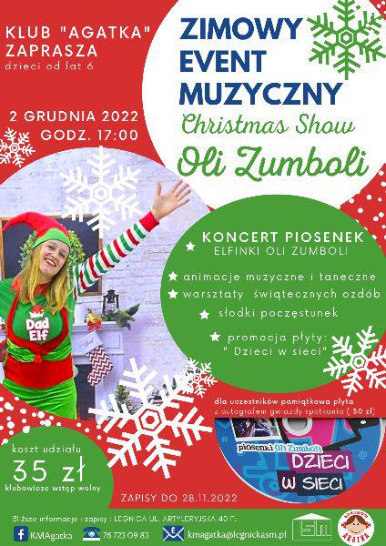 Zimowy event muzyczny w klubie Agatka. Czekając na św.Mikołaja...