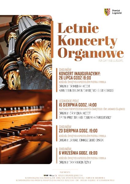 Zapraszamy na Letni Koncert Organowy w Chojnowie