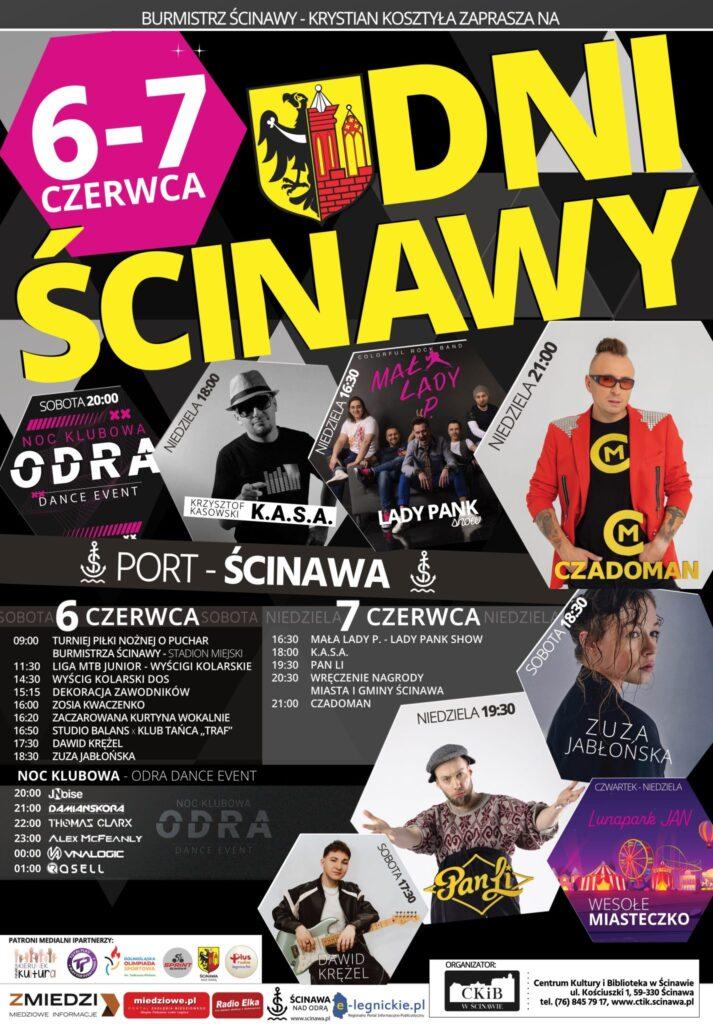 Dni Ścinawy 2026. Przed nami weekend pełen muzyki, sportu i rodzinnych atrakcji