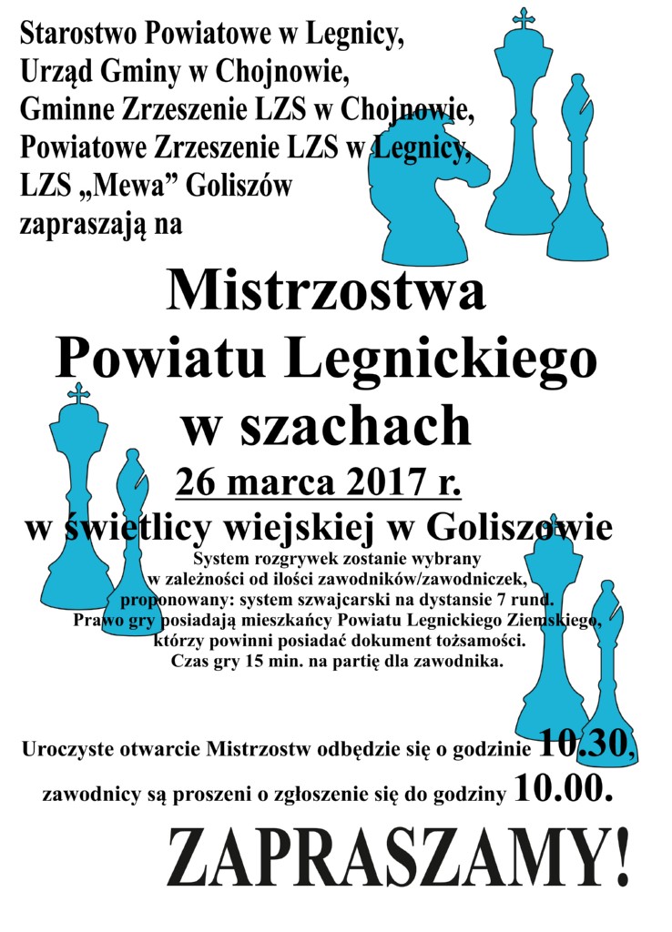 Szachowe mistrzostwa powiatu