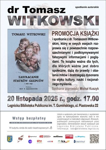 Spotkanie autorskie z psychologiem, dr. Tomaszem Witkowskim