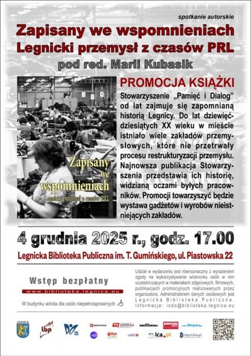 Promocja książki o legnickim przemyśle w czasach PRL