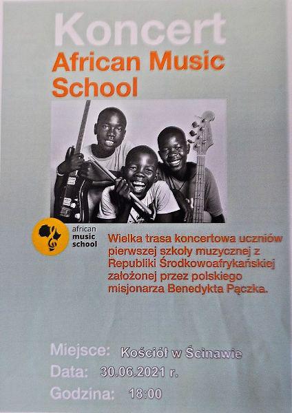  Koncert African Music School w Ścinawie 