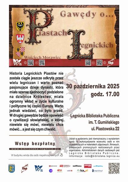 Wojciecha Morawca gawędy o… Piastach Legnickich