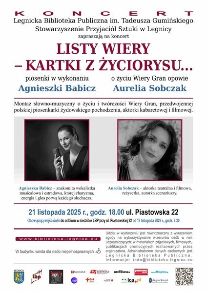 Koncert pt. Listy Wiery - kartki z życiorysu