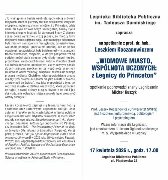 Z Legnicy do Princeton