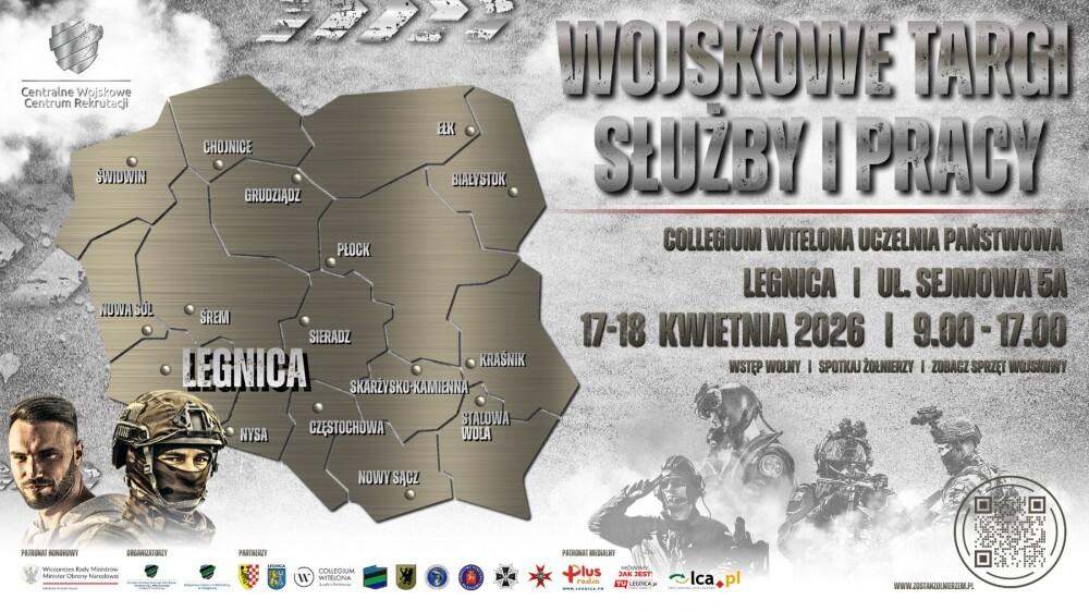 Wojsko zaprasza do Legnicy. Sprzęt, pokazy i rekrutacja w Collegium Witelona