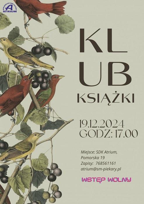 Klub Książki w SDK Atrium zaprasza na spotkanie z literaturą noblistki