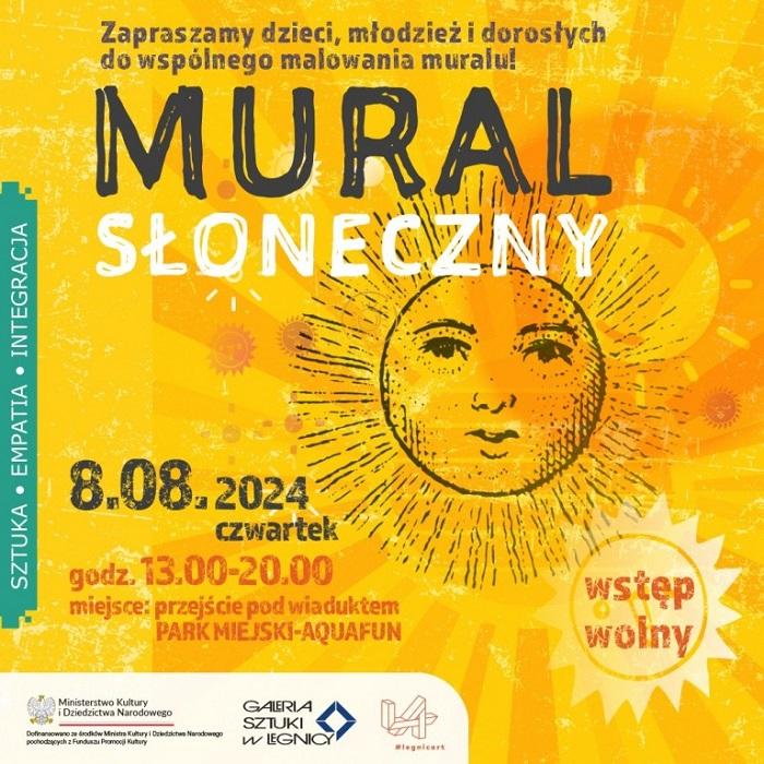 Mural Słoneczny rozświetli przejście w parku Miejskim