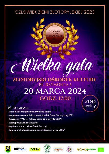 20 marca Gala "Człowiek Ziemi Złotoryjskiej"