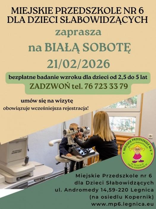 Bezpłatne badania wzroku dla najmłodszych