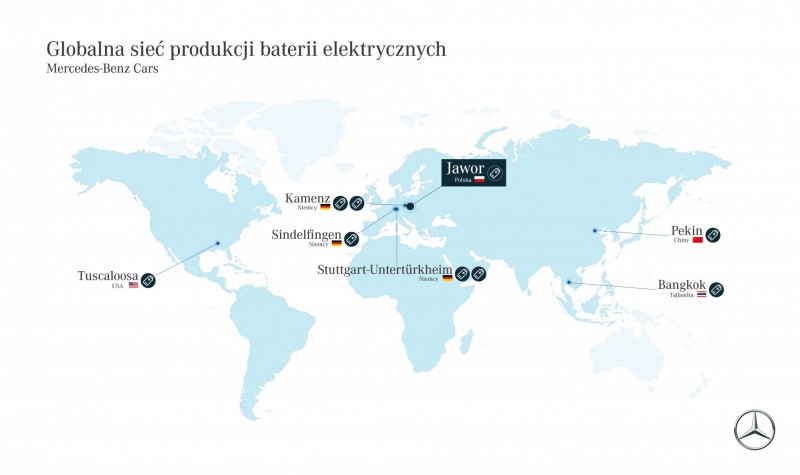 Mercedes wybuduje fabrykę baterii elektrycznych