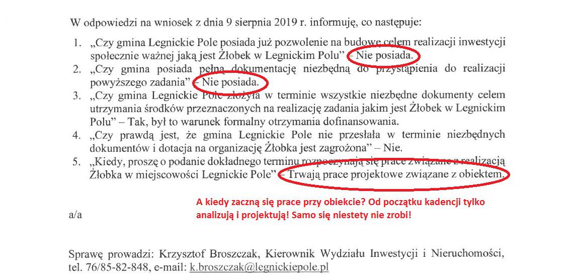 Rok od wyborczych obiecanek i... żłobek we mgle