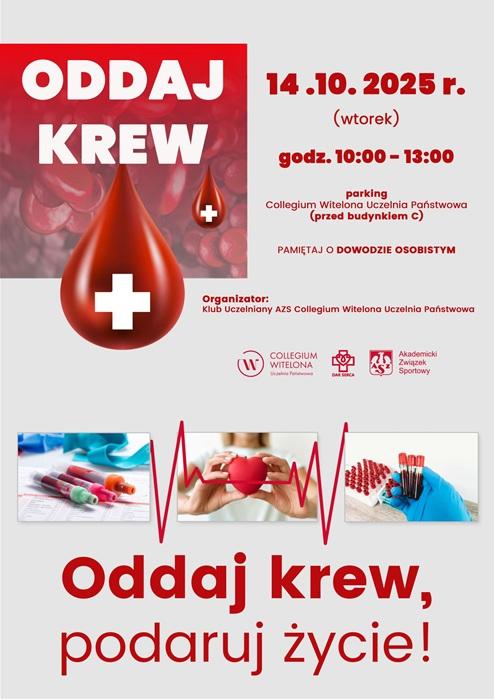 Oddaj krew, podaruj życie