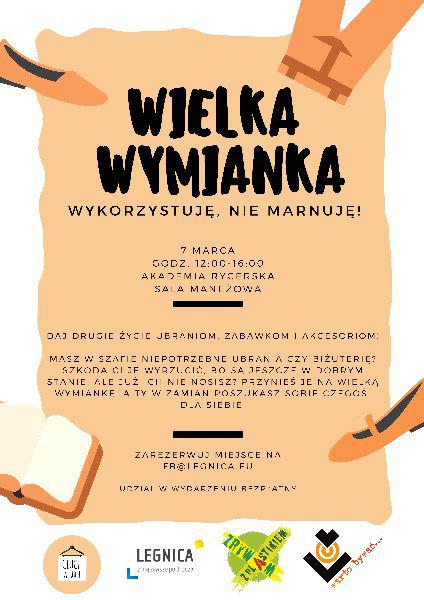 Nie wyrzucaj ubrań, przyjdź na Wielką Wymiankę!