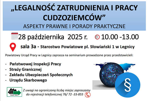 Seminarium „Legalność zatrudnienia i pracy cudzoziemców”