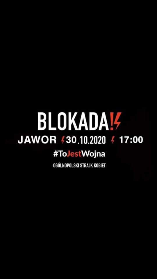 Bolków dzisiaj, Jawor w piątek. Rozszerza się protest kobiet