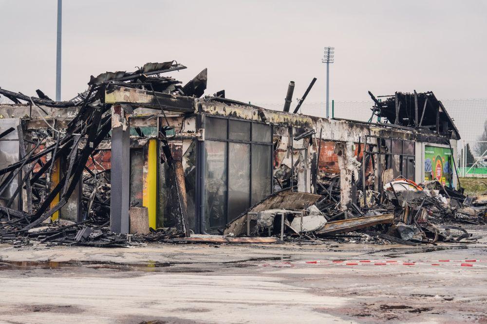 W Polkowicach strażacy nie zawiedli przy pożarze dyskontu (FOTO)