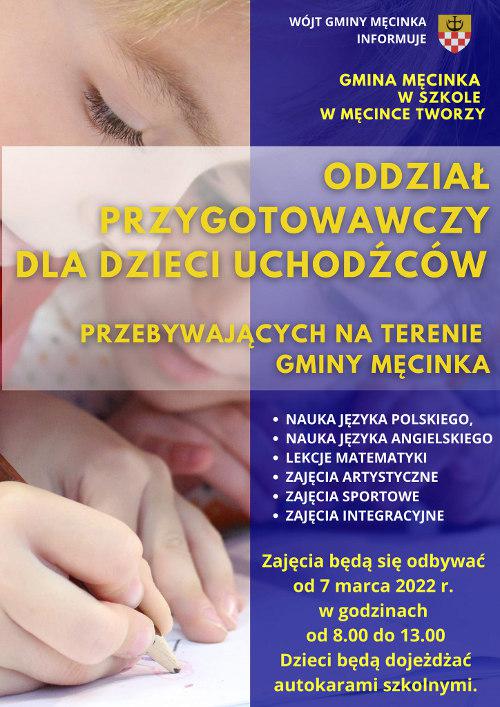 W Męcince ruszają zajęcia szkolne dla dzieci uchodźców