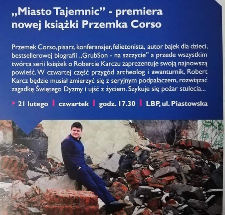 Z Przemkiem Corso o premierze "Miasta Tajemnic"