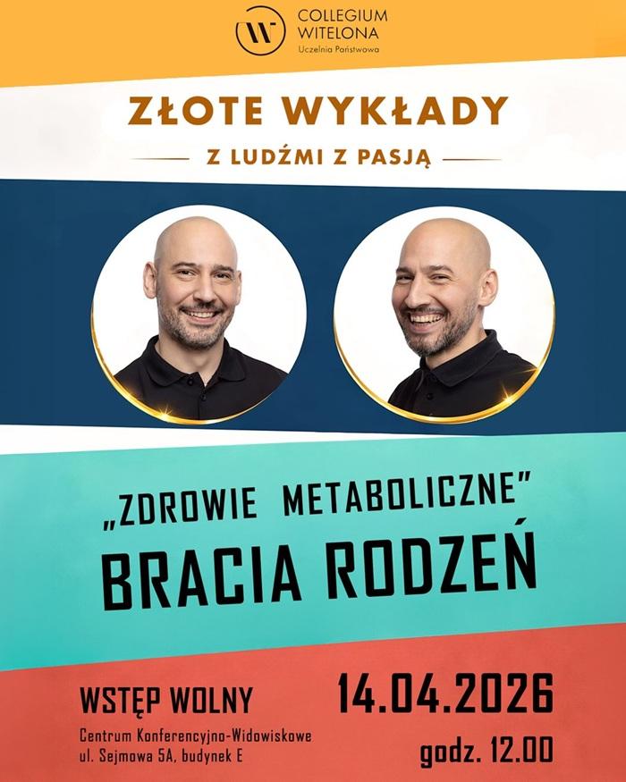 Bracia Rodzeń z wykładem o zdrowiu w Collegium Witelona 