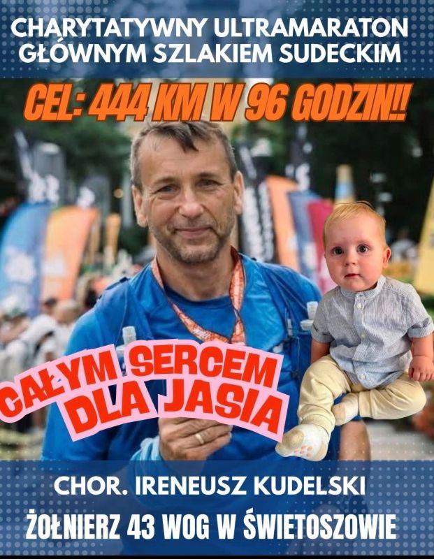 Chorąży Kudelski na półmetku biegu w szczytnym celu!