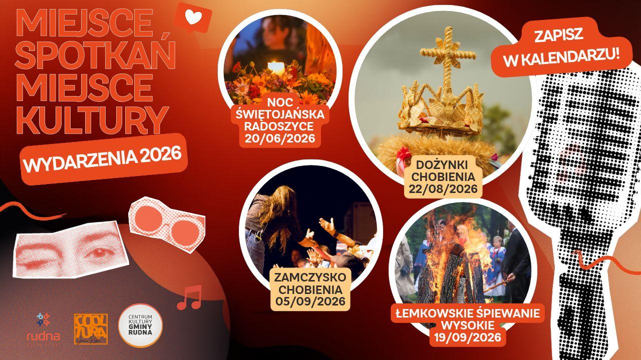  Rok 2026 w Gminie Rudna będzie należał do kultury!