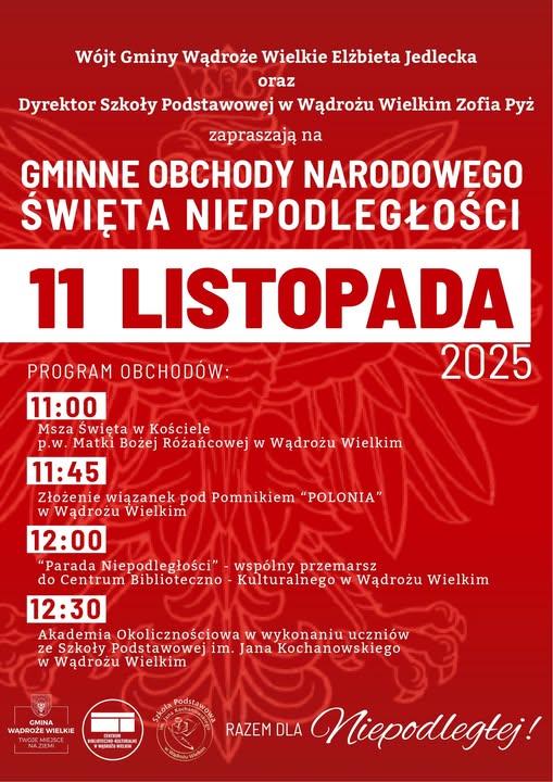 Wspólne świętowanie Dnia Niepodległości w Wądrożu Wielkim