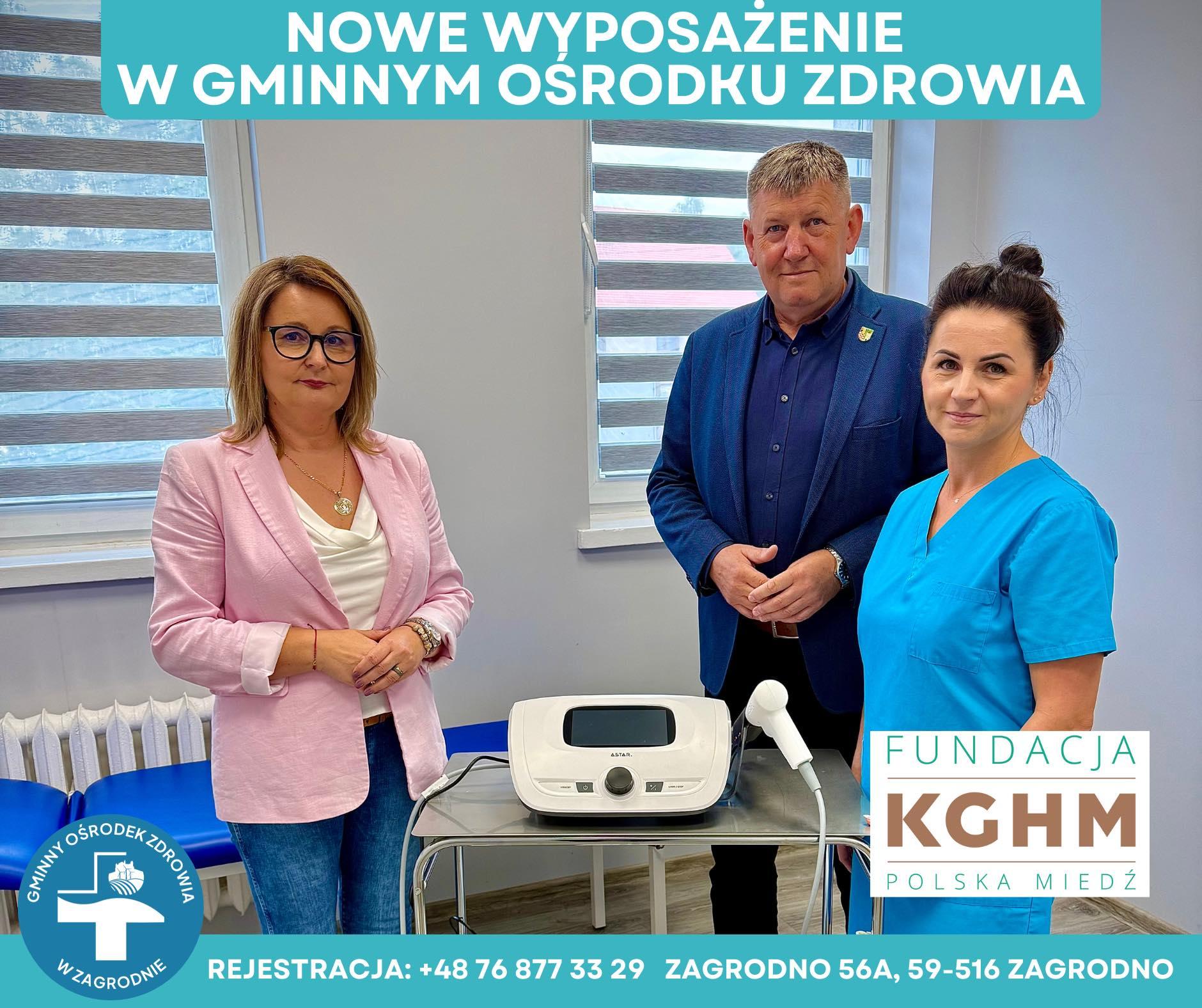 Nowy sprzęt w Gminnym Ośrodku Zdrowia w Zagrodnie