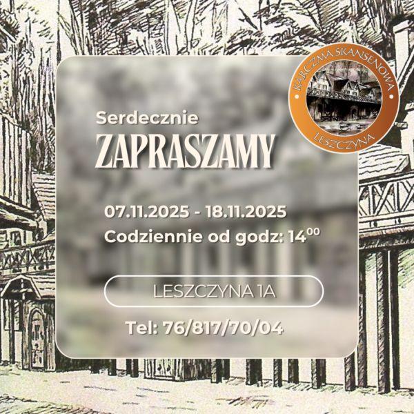 Karczma Skansenowa otwiera swoje podwoje w najbliższy piątek