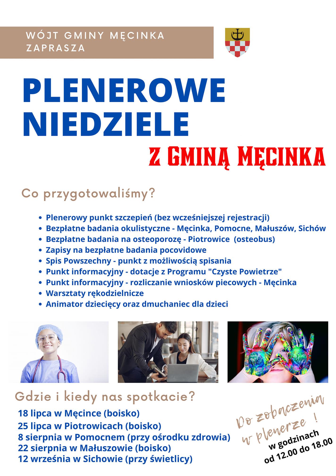 Plenerowe niedziele z gminą Męcinka. Będzie miło i pożytecznie!