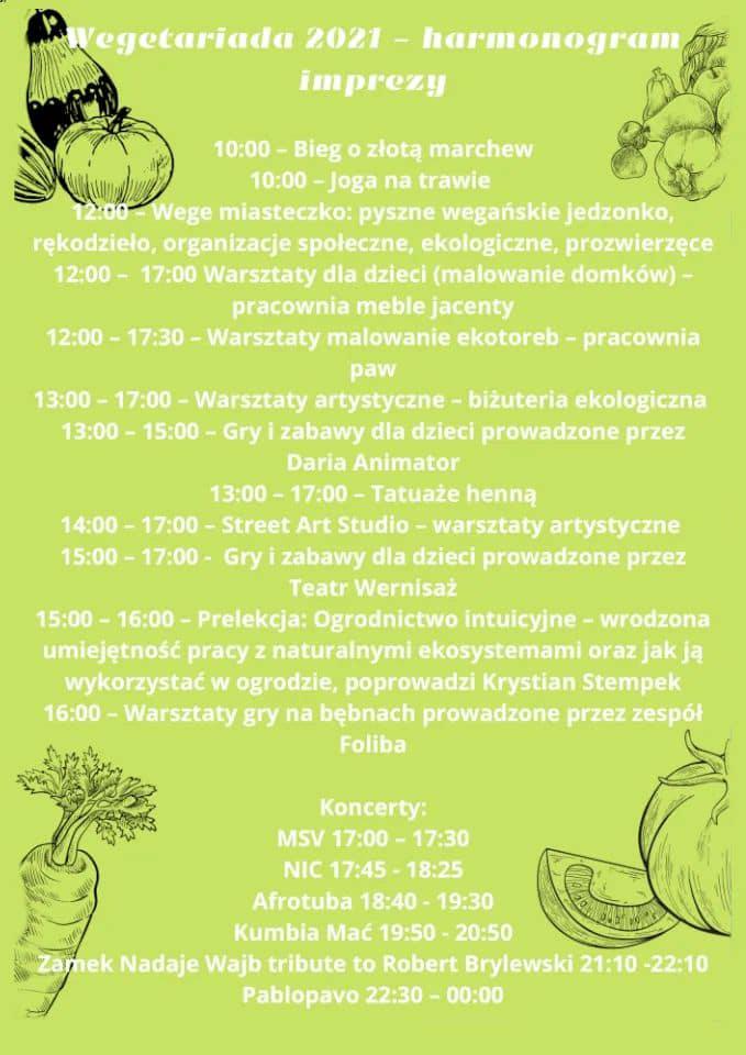 X Wegetariada czyli bieg, piknik, bazar, koncerty ...