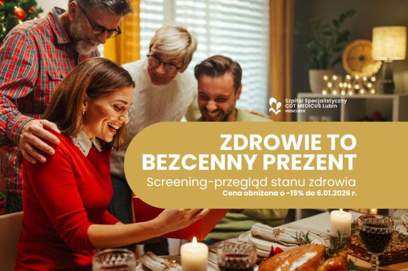  Świąteczna cena specjalna na przeglądy stanu zdrowia (screeningi)