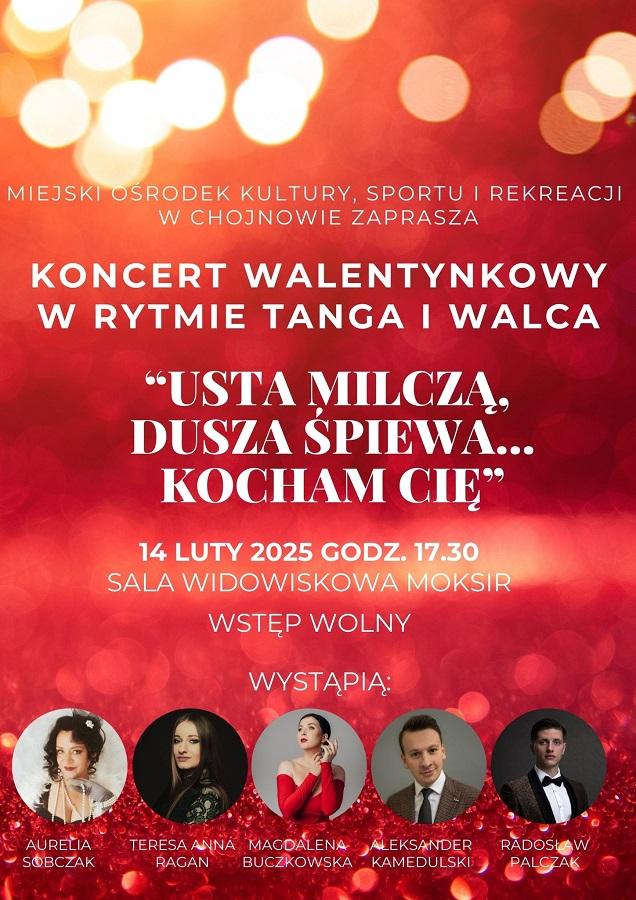 Koncert Walentynkowy w Rytmie Tanga i Walca – "Usta milczą, dusza śpiewa"