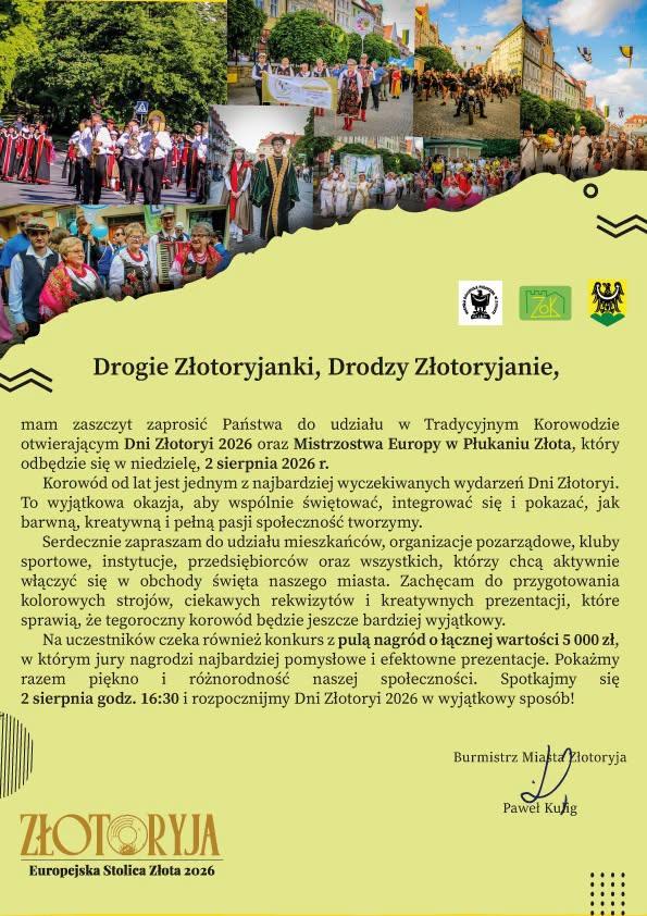 Złotoryja jak Wenecja i Dublin. Masz ekipę? Dołączaj do barwnej parady!
