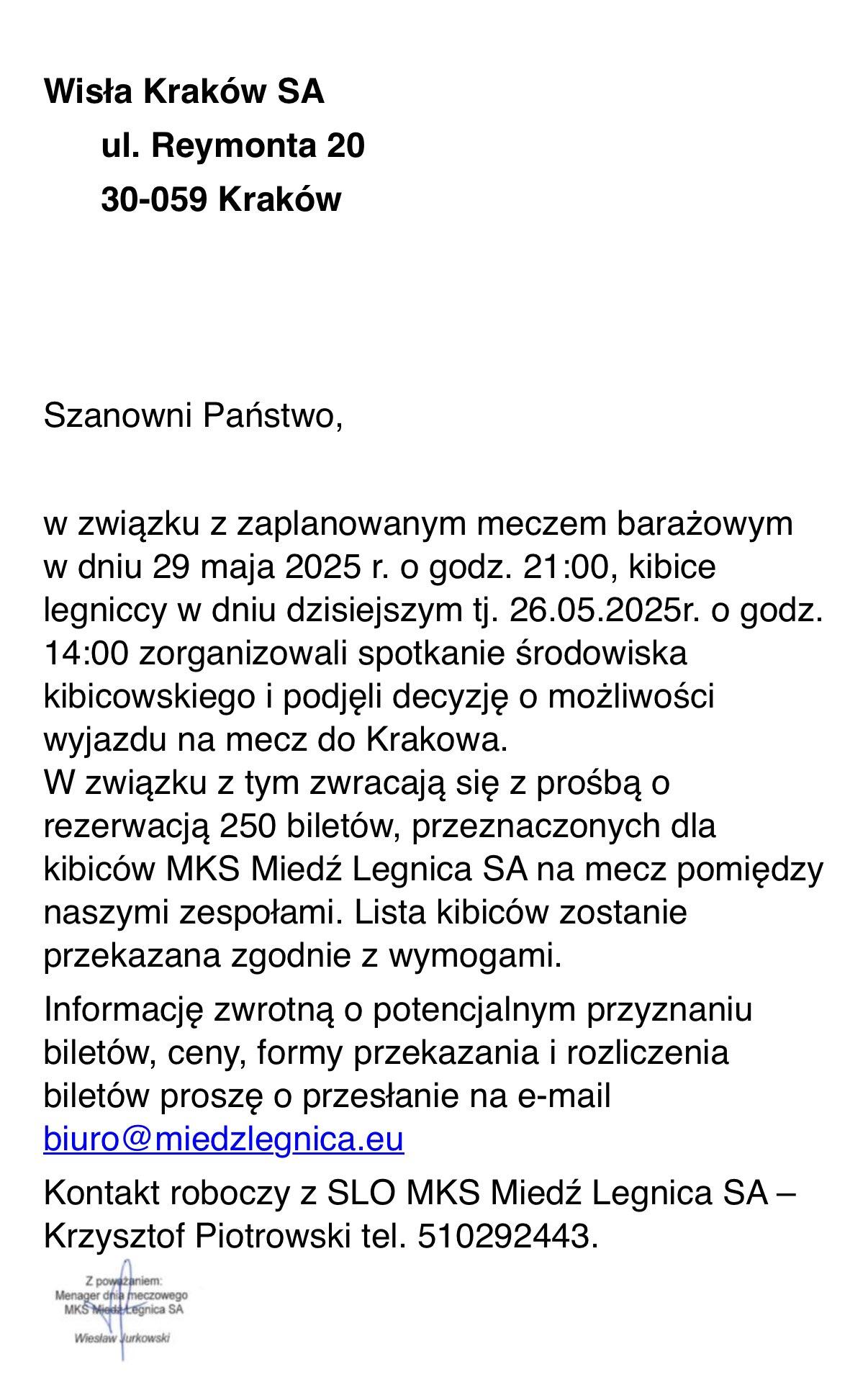 Baraż o ekstraklasę w czwartek a między Wisłą i Miedzią już iskrzy
