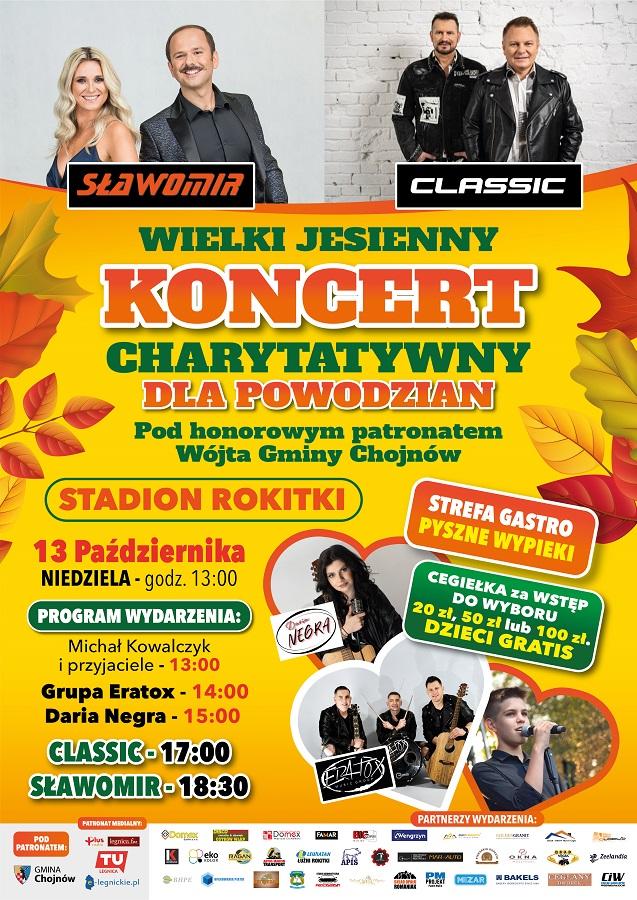 Wielki Jesienny Koncert Charytatywny dla Powodzian