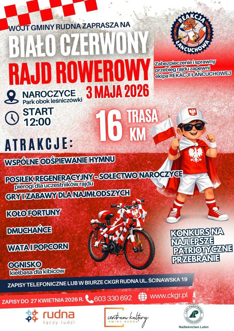 Biało-Czerwony rajd rowerowy w Naroczycach. Ruszyły zapisy