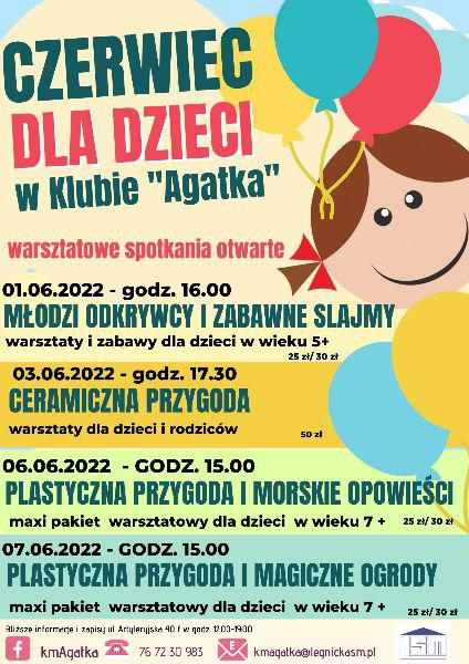 Klub "Agatka" dla dzieci i dorosłych. Czerwiec bez nudy!