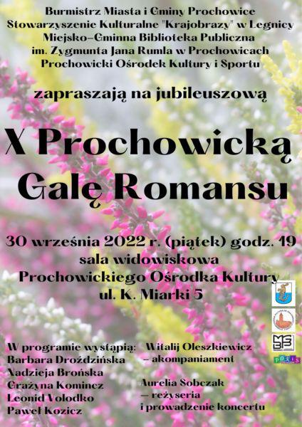 Jubileuszowa Gala Romansu w Prochowicach