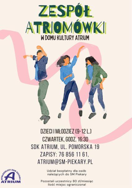 Trwa nabór do zespołu tanecznego Atriomówki w SDK Atrium!
